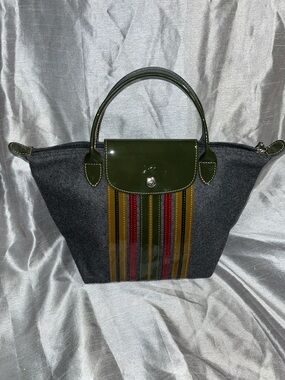 Longchamp Le Pillage Wool Satchel